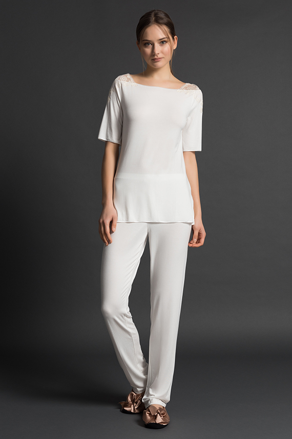 PALADINI NIGHTWEAR SS18 - INES - PANNA/ECRU