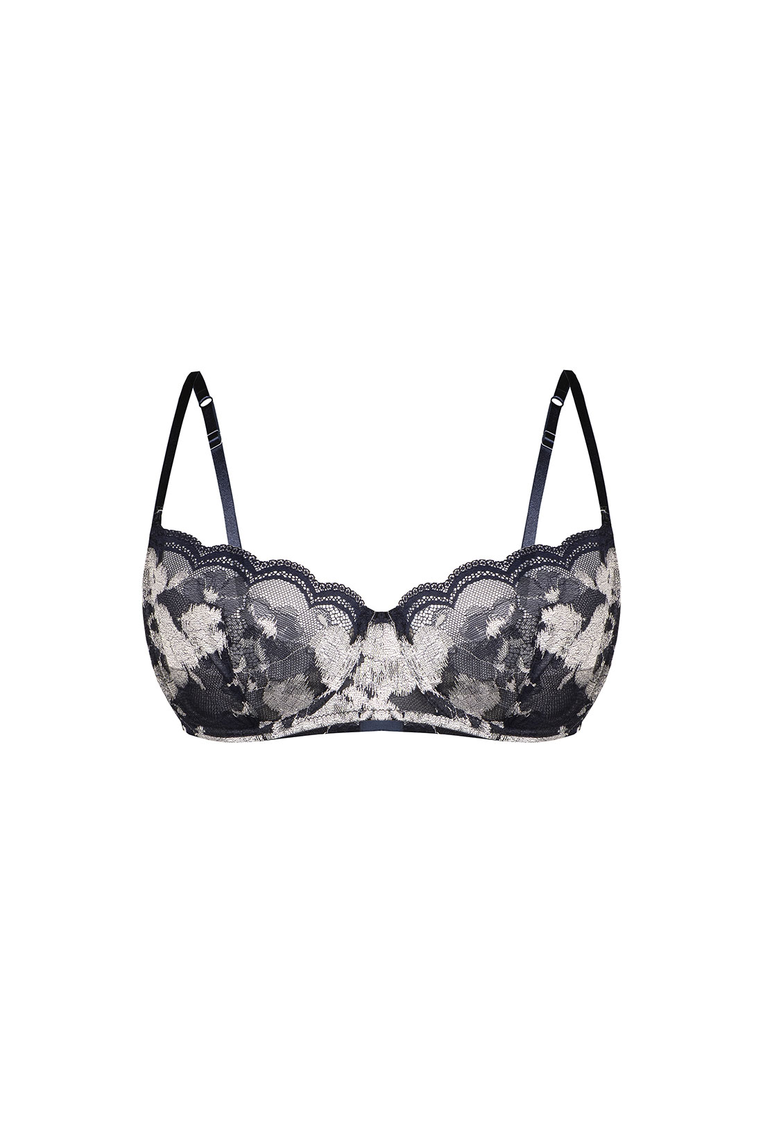 Violet Lace Balconette Bra